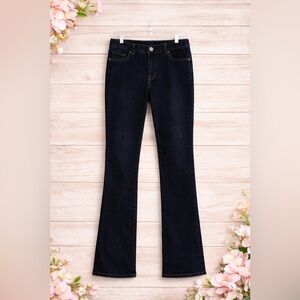 Classic Dark Blue Straight Leg Jeans for Women